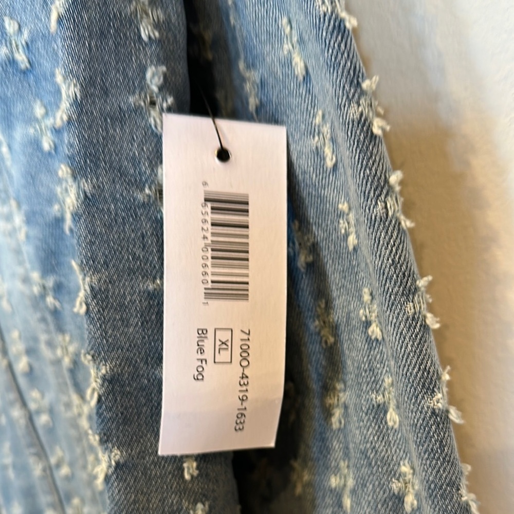 “Tribal Jeans” Ladies Denim Star Pattern Jacket-NWT - Picture 3 of 11